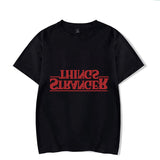 Stranger Things T Shirt Upside-down-Logo Spring/Summer Stranger Things round Neck T
