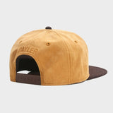 Trendy flat brimmed hat suede cartoon bear