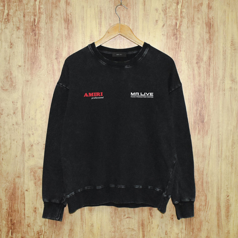 Amiri Distressed Sweatshirt Printed Trendy Pure Cotton