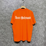 Amiri t shirts sanskrit printing short sleeve