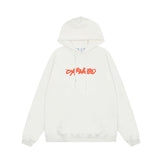 OFF WHITE Hoodie Trendy Street Style Personalized Cotton