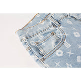Purple Brand Jeans Pure Cotton High Street Trend #9089