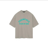 Fog Essentials T Shirts Spring/Summer FOG Alphabet Casual Crew Neck Short Sleeves