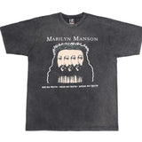 Marilyn Manson T Shirt Fog Vintage Marilyn Short Sleeve Distressed Portrait T-shirt