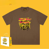 Drew T Shirts Smiling Face T-shirt Loose Men