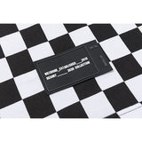 We11 Done T Shirts Plaid Logo Letter Offset Printing Loose Men and Women