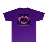 Gallery Dept T Shirt Retro Printed Loose Short-Sleeved Shirt