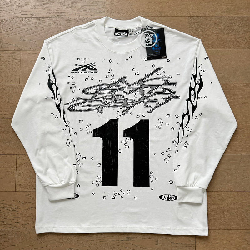 HS Long Sleeve T-Shirt Retro style high street trend