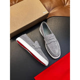 Louboutin-style red bottom shoes cl red bottom shoes mencasual loafers genuine leather slip-on loafers fashioneasiest for matchcasual shoes