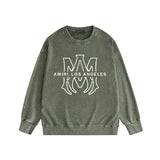 Amiri Distressed Sweatshirt Printed Trendy Pure Cotton