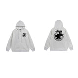Stussy Hoodie Zip-Up Cardigan Fleece Hooded Sweater
