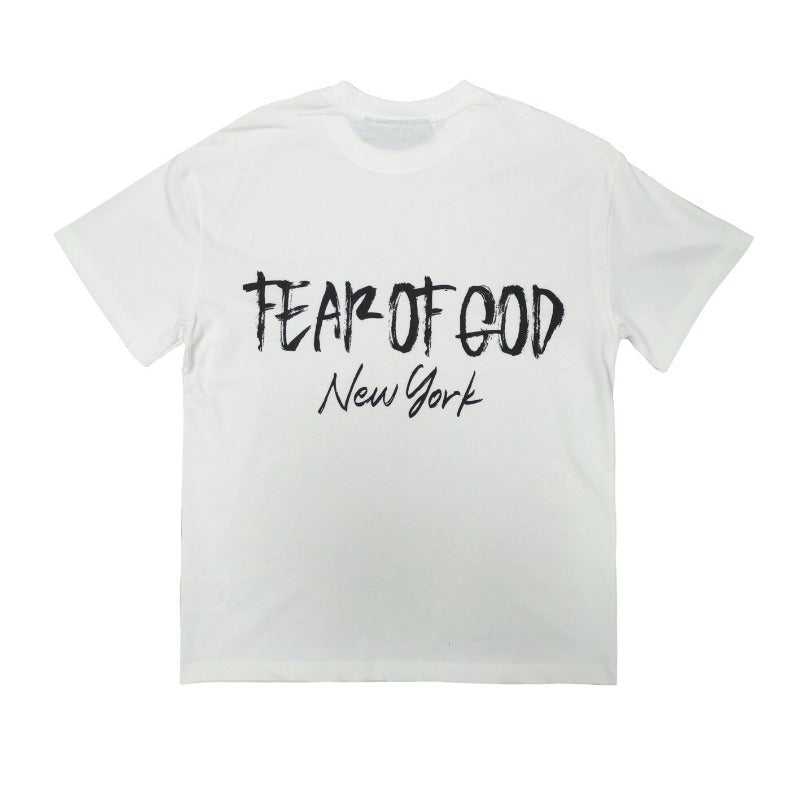 Fog Essentials T Shirts Spring/Summer FOG New York Limited Letter Crew Neck Short Sleeves