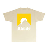 Rhude T Shirts Printed Trendy Pure Cotton