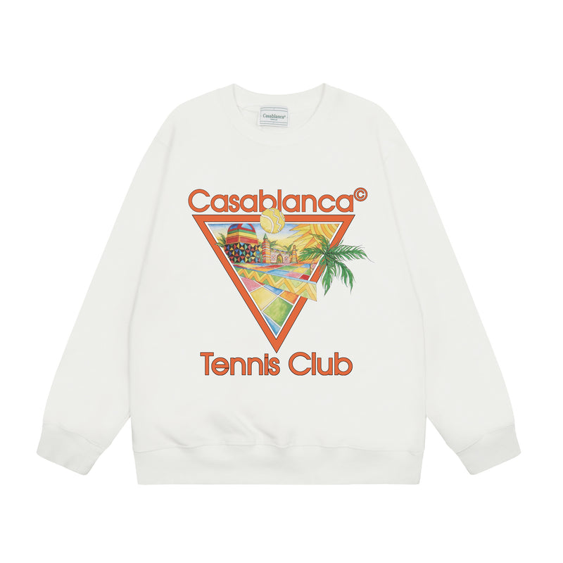 Casablanca Sweatshirts Crew neck sweater autumn and winter print men and women