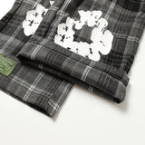 Denim Tears Long-Sleeved Shirt & Suit Pants 2 Piece Set Kapok Plaid