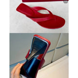 Louboutin-style red bottom shoes exportfrenchcl red bottom women's stiletto shoes sexy pointed toe flatsflats high heels fish mouth women's shoes