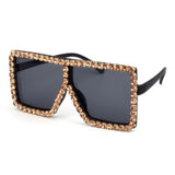 Trendy punk glasses square frame