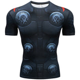 Marvel T Shirt T-shirt Tights Hero Tights Fitness Short Sleeve
