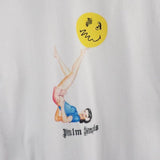 Palm Angels T Shirts Girl's Printed Short Sleeve T-shirt Men's Half Sleeve