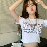 Vintage Y2g Shirts Summer Short-Sleeved Women's T-shirt