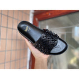 Louboutin-style red bottom shoes wind clmen's slippers red bottom non-slipabrasion resistant breathable fashiontrendy men's shoes hot style