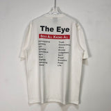 Saint Michael T Shirt the Eye Vintage Casual Loose-Fitting T-shirt