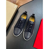 Louboutin-style red bottom shoes cl red bottom shoes men genuine leather loafers flatsplaid business leather shoes abrasion resistanteasiest for matchcasual men's shoes