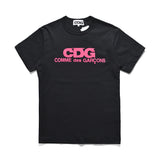 CDG Be Kind T Shirt Play Peach Heart Unisex Wear Limited Fluorescent Color Short Sleeve T-shirt
