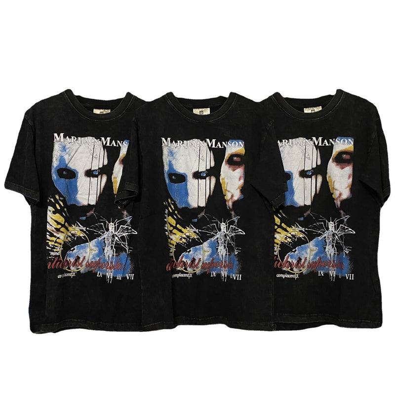 Marilyn Manson T Shirt Ins VTG Tee Three-Party Co-Branded Distressed Retro Short Sleeve T-shirt