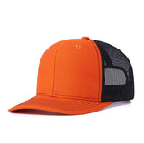 Trendy flat brimmed hat summer mesh breathable