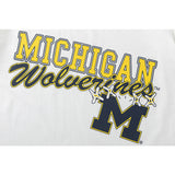 Travis Scott T Shirts x Mitchell x Ness Michigan Wolverines Hand-Drawn Short Sleeve