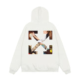 OFF WHITE Hoodie Trendy Street Style Personalized Cotton