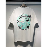 Amiri T Shirts Fashion Print Couple High Street