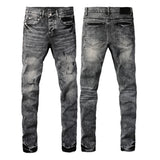 Purple Brand Jeans Pure Cotton High Street Trend #9105