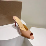 Louboutin-style red bottom shoes european station clcm nude red bottom stiletto high heels summerplus size women's shoes sexyelegant catwalk shoes