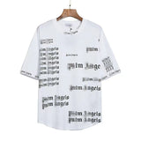 Palm Angels T Shirts Angel Full Printed Letter Print Short-Sleeve T-shirt