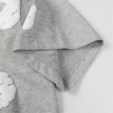 Denim Tears Outfit: T Shirt/Shorts (Separate Purchase Options) Loose Short Sleeve T-shirt Casual Shorts Suit