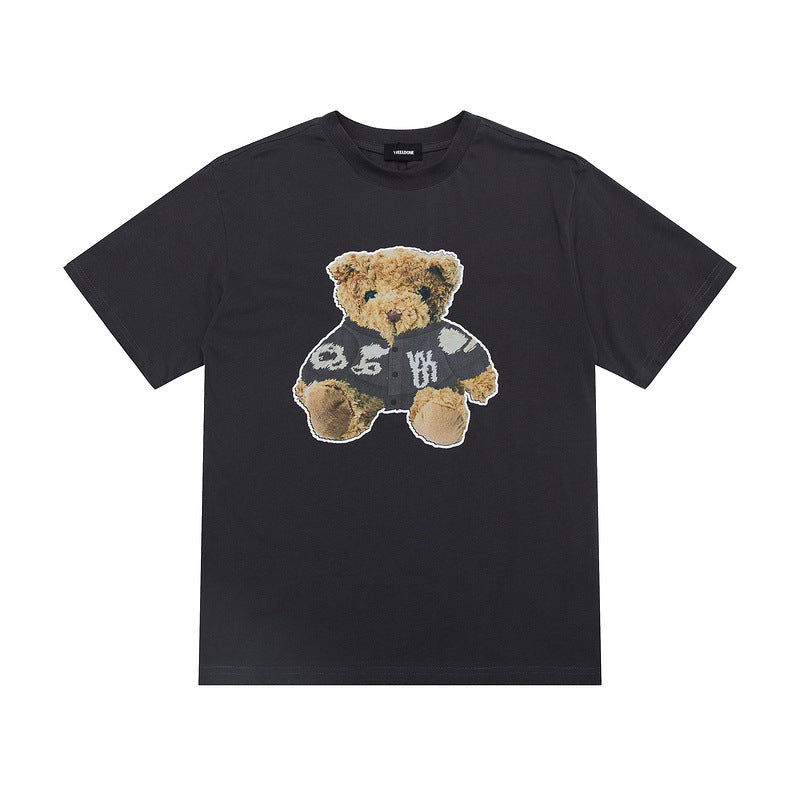 We11 Done T Shirts We11done Logo Bear Small Print Men and Women Same Style