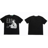 ERD T Shirts Short Sleeve Retro Slogan T-shirt Cotton