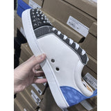 Louboutin-style red bottom shoes export europe station cl red bottom shoes electric embroidery low top high top men's shoes red bottom couple trendy rivets casualtie back