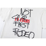 Travis Scott T Shirts FW24 DAYS BEFORE RODEO merchandise with English print on the back short-sleeved shirt