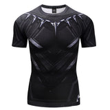 Marvel T Shirt T-shirt Tights Hero Tights Fitness Short Sleeve