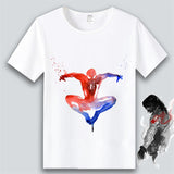 Marvel T Shirt Anime Clothes Captain America Iron Man Short Sleeve T-shirt