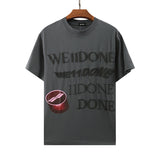 We11 Done T Shirts Classic Letter Print Loose Large Size Men and Women Same Style