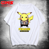 Men and Women Pokemon Pikachu T Shirt Pikachu Short Sleeve T-shirt