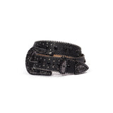 Hip-hop punk rhinestone belt cross alloy