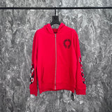 CHH Chrome Heart Hoodie Crowe Mattyboy Graffiti terry cotton hooded zipper