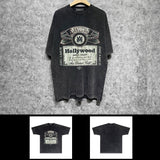 Amiri washed t-shirt hollywood short sleeve