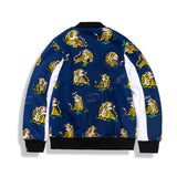 Shark Print Jacket Autumn And Winter Men'S Hip Hop Japanese Printed Cardigan Coat