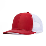 Trendy flat brimmed hat summer mesh breathable
